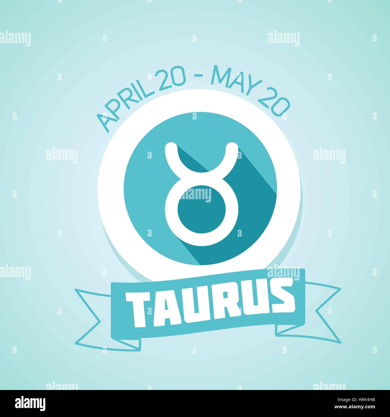 Taurus zodiac sign in circular frame, vector Illustration. Contour icon ...