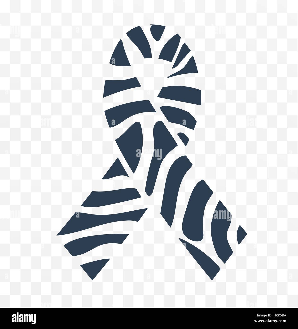 icon Zebra-print ribbon - symbol of rare-disease awareness. Vector illustration of awareness ribon for World Day of rare disease. Stock Vector