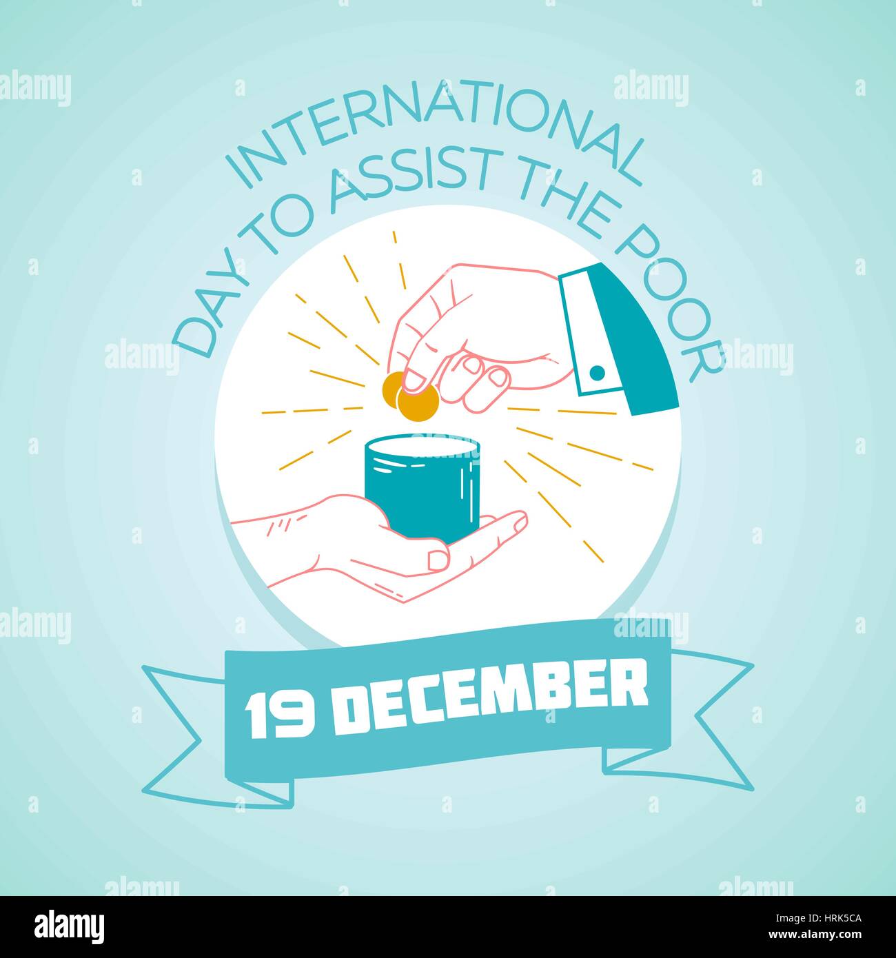 Calendar for each day on December 19. Greeting card. Holiday