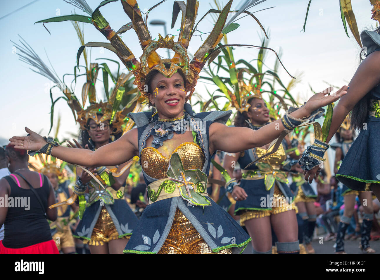 carnival in guadeloupe Stock Photo