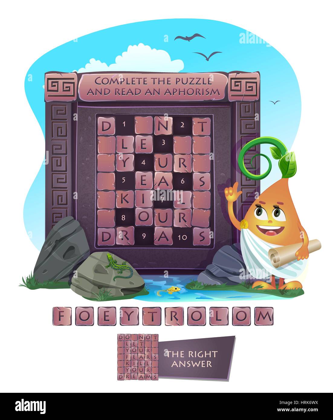 Visual sample games for children. Complete the puzzle and read an ...