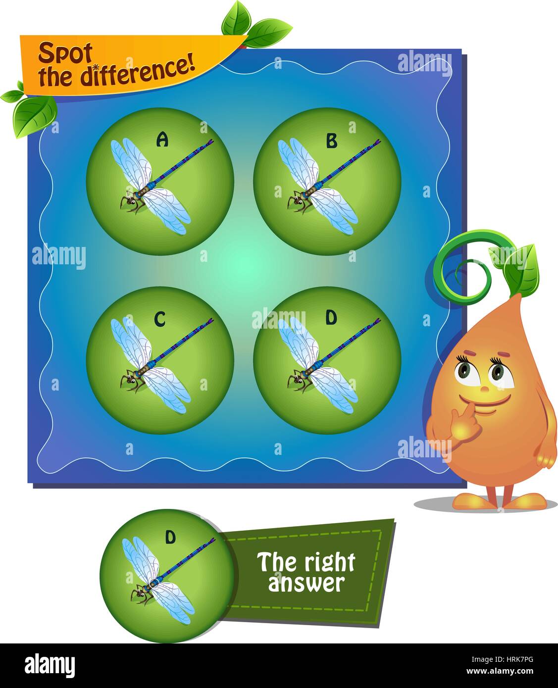 Visual Game For Children Task Spot The Difference Stock Vector Image Visual Game For Children Task Spot The Difference Stock Vector Image