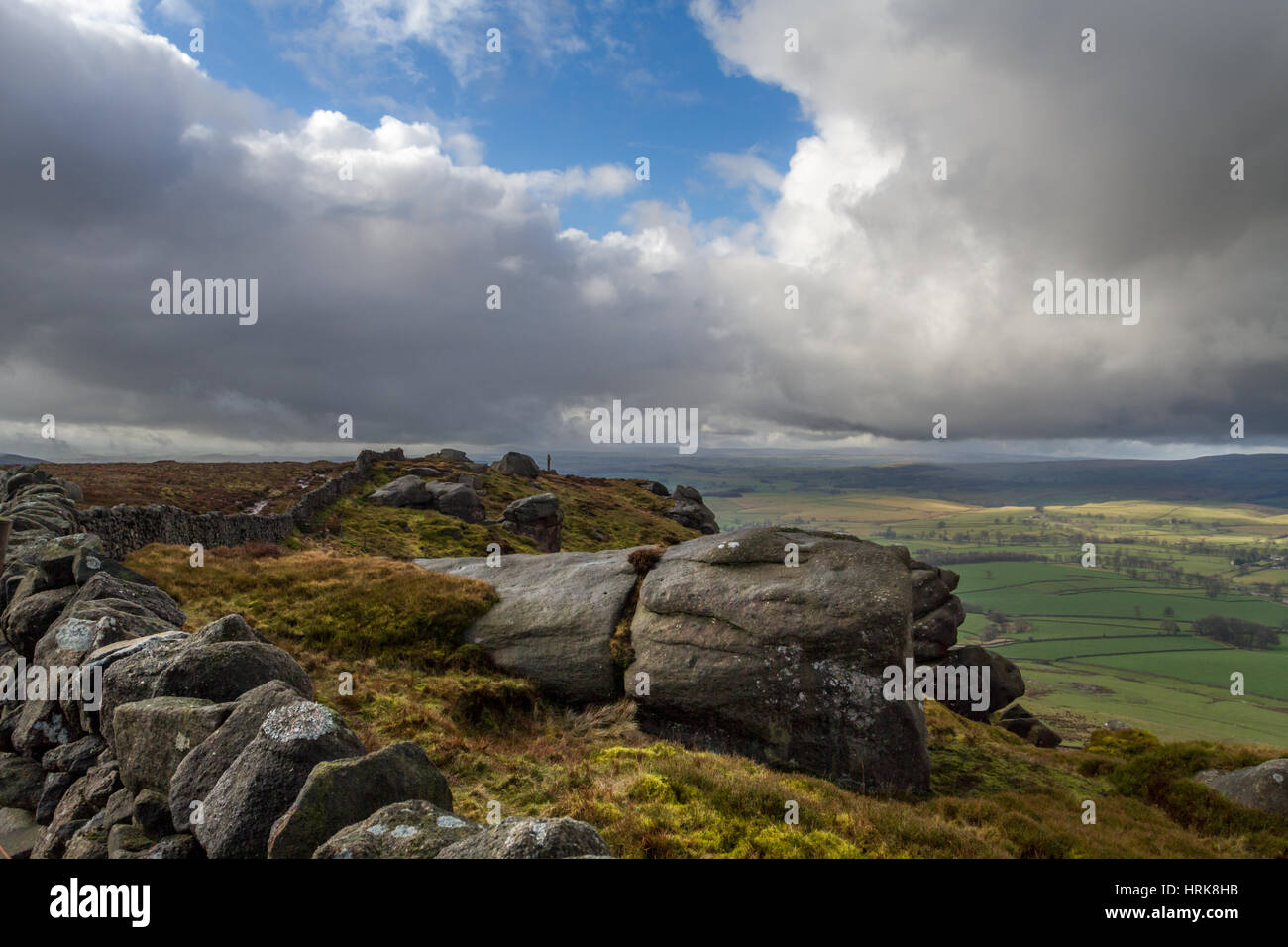 Views From Rylstone Crags Rylstone Yorkshire Dales North Yorkshire 