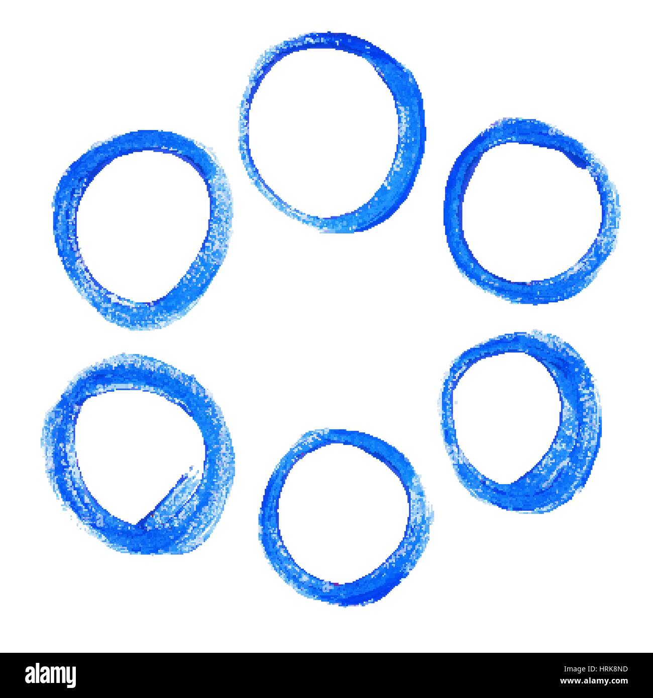Set of blue acrylic round circles Stock Vector Image & Art - Alamy