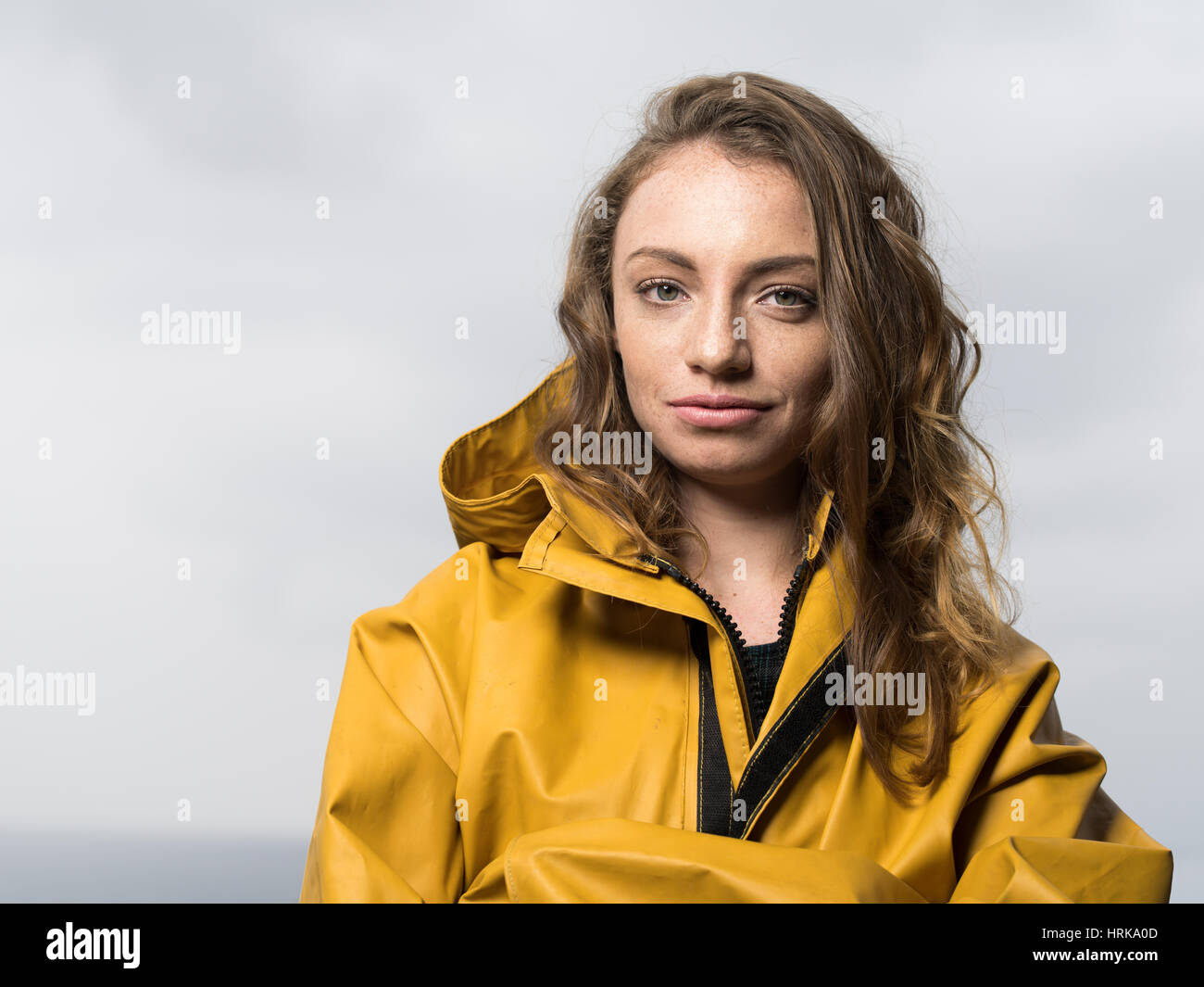 Fisherman yellow jacket hi res stock photography and images Alamy