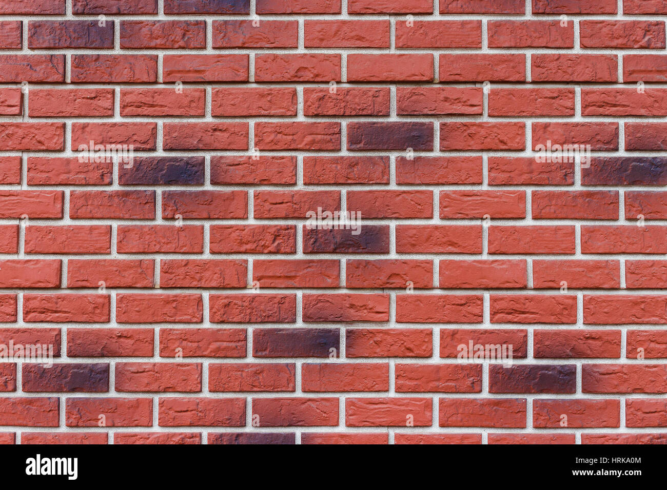 Part Of A Red Brick Wall Wall Made With Decorative Bricks Stock