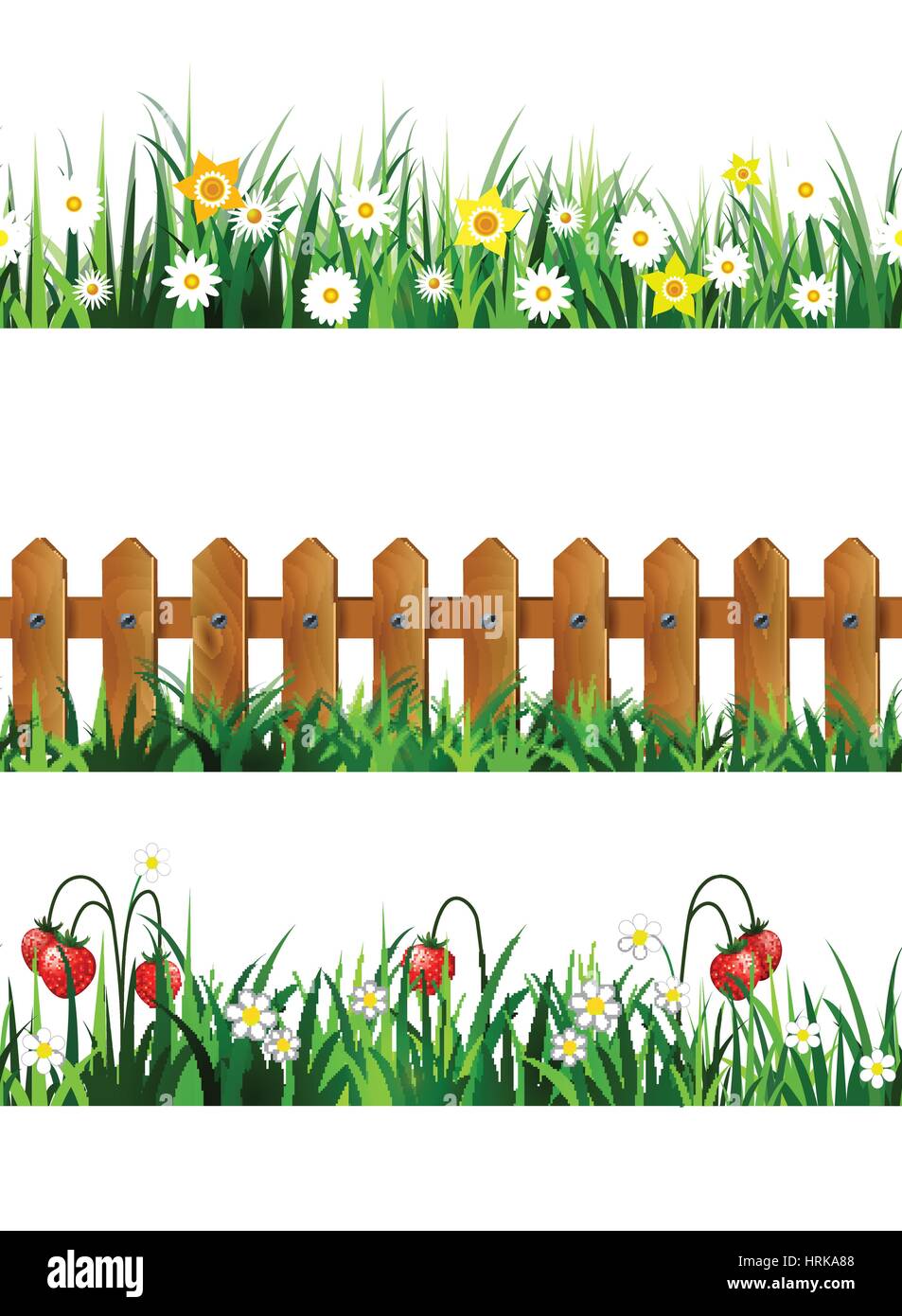 Green Grass seamless set Stock Vector Image & Art - Alamy