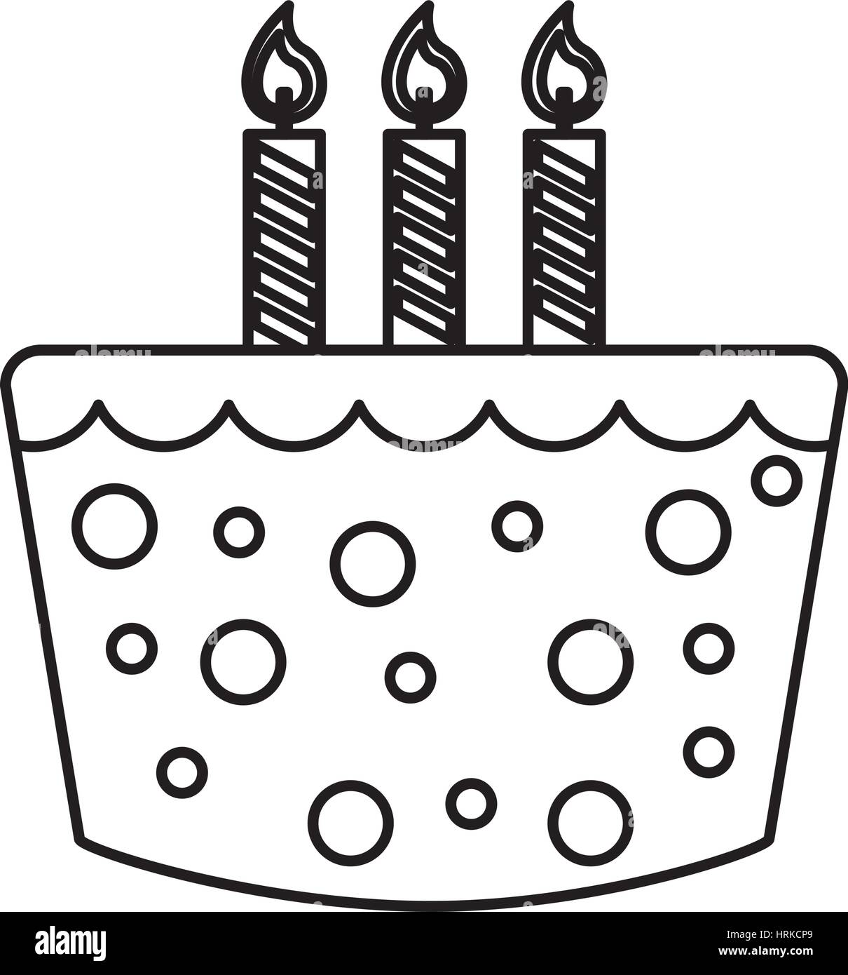 sweet cake birthday icon Stock Vector Image & Art - Alamy