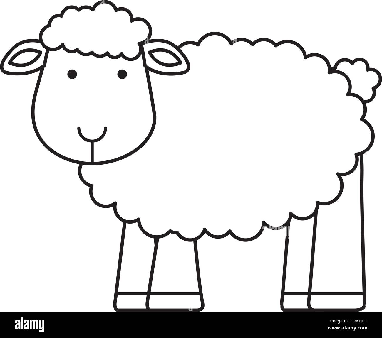 cute sheep manger character Stock Vector Image & Art - Alamy