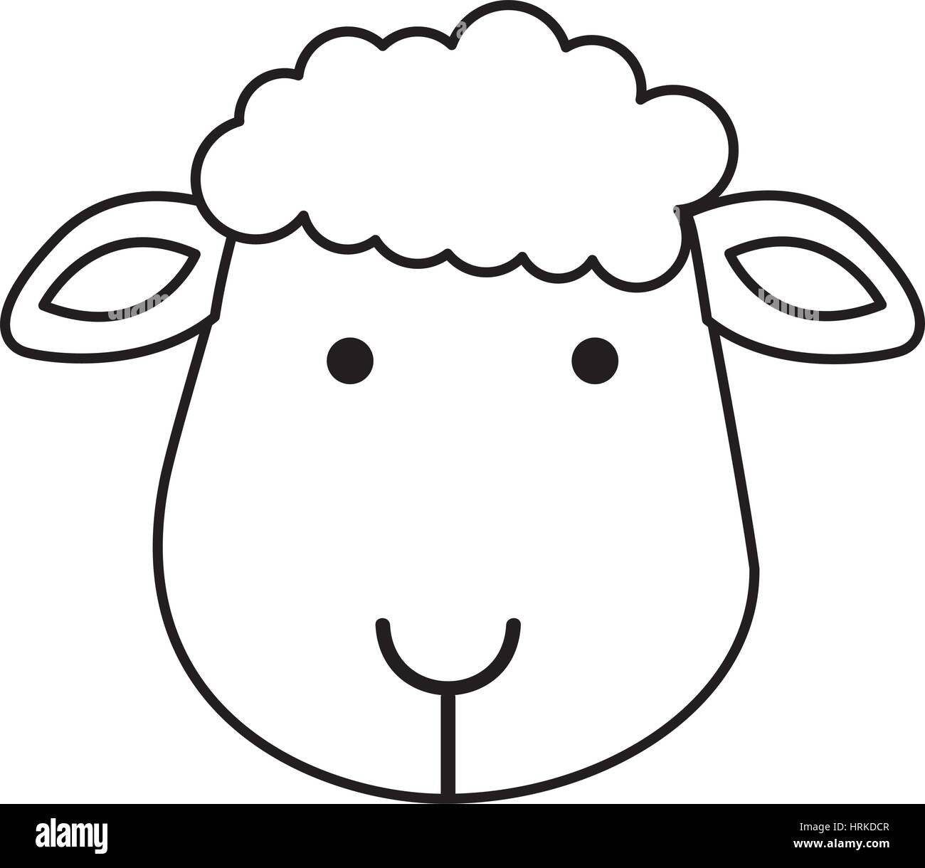 cute sheep manger character Stock Vector Image & Art - Alamy