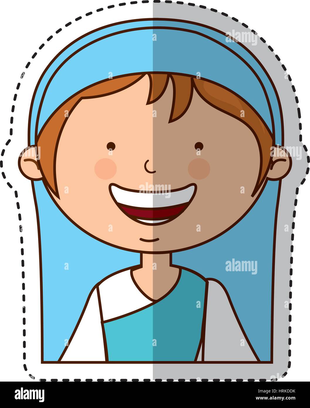 virgin mary manger character Stock Vector Image &amp; Art - Alamy