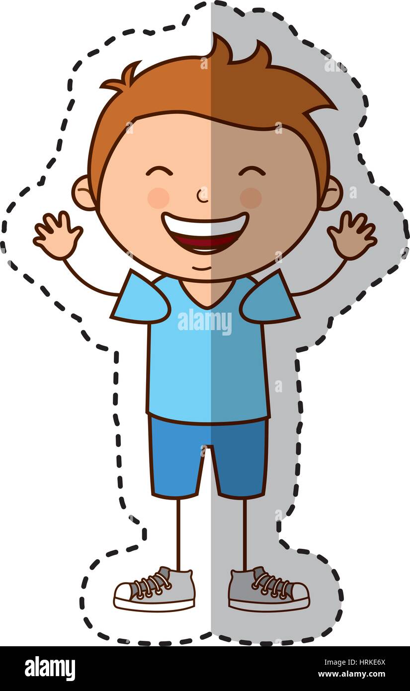 cute little boy character Stock Vector Image & Art - Alamy