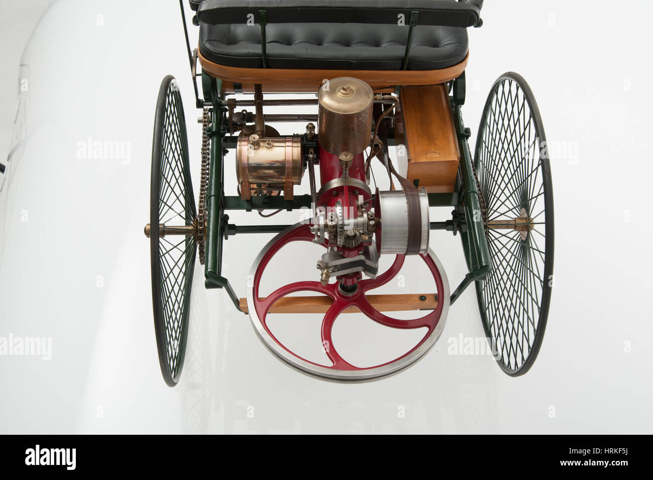 Scale Model of 1885 Benz 3 wheeler Stock Photo