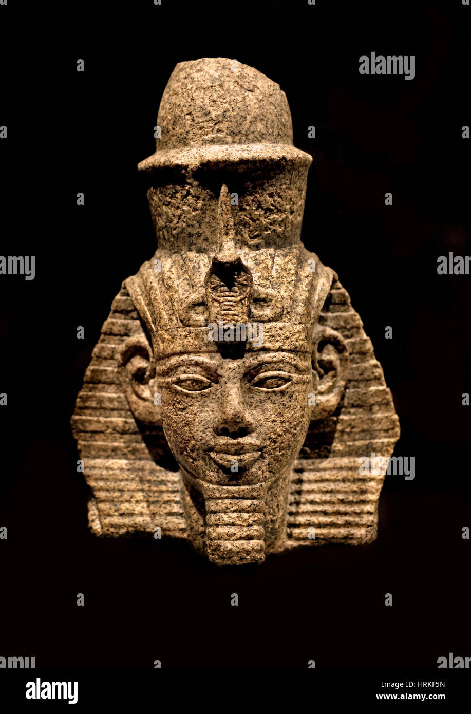 Statue in granit of Amenhotep III. 18th dynasty of Egypt Stock Photo