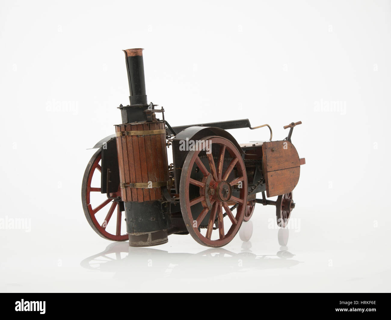 Scale Model of 1868 Knight Steam Carriage Stock Photo