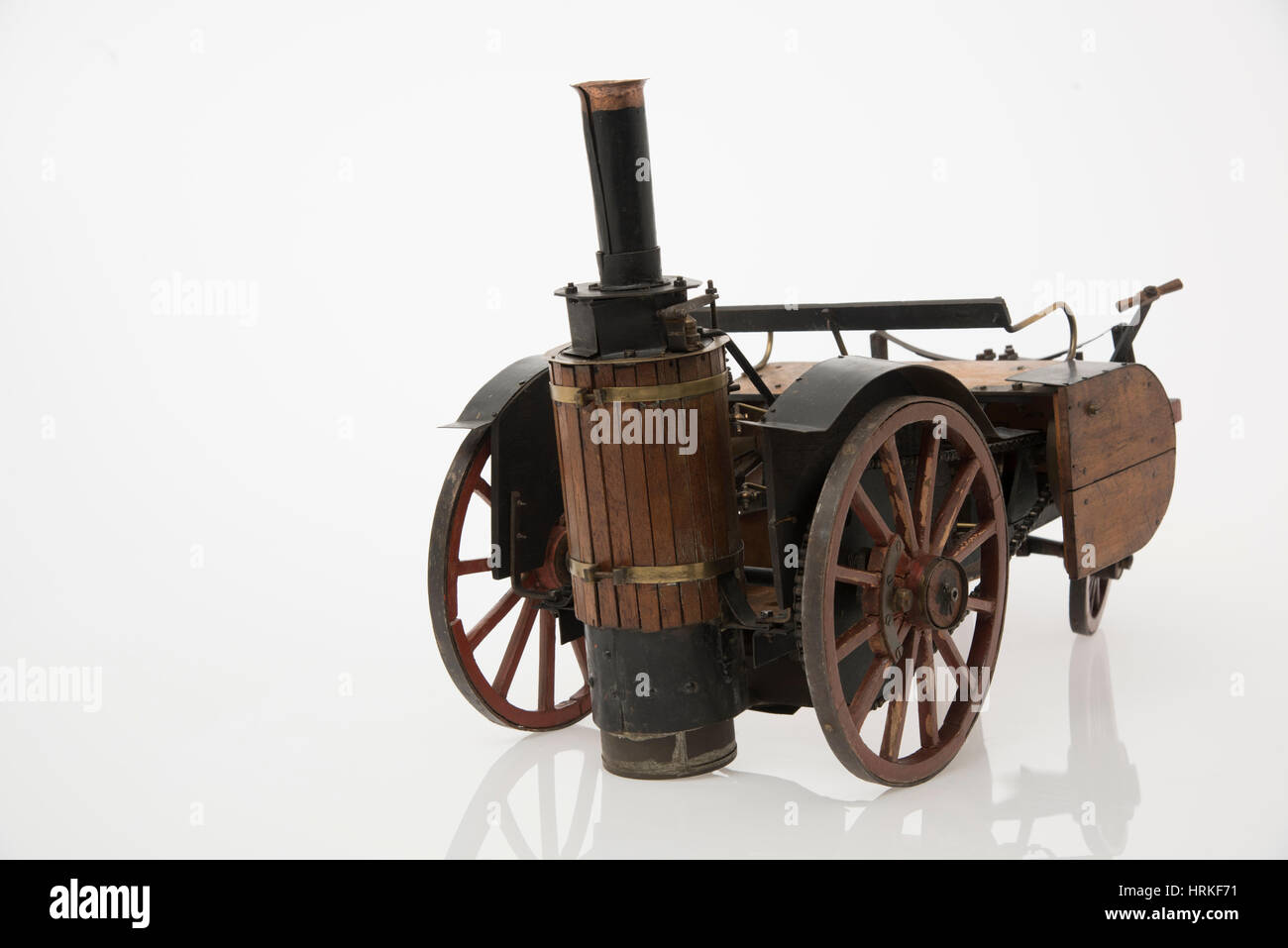 Scale Model of 1868 Knight Steam Carriage Stock Photo