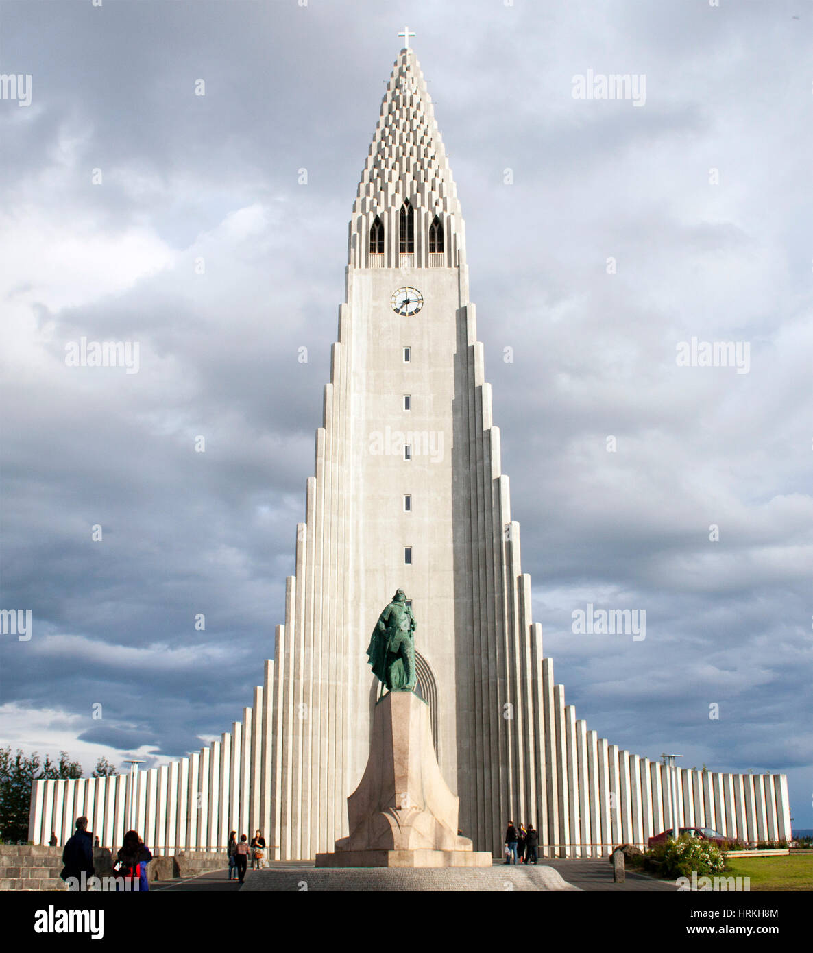Hallgrimskirkja Lutheran Church in Reykjavik Iceland Stock Photo
