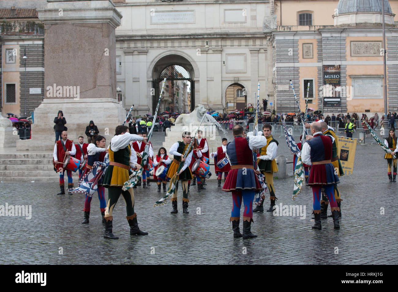 Parade In Rome The parade Renaissance held in central Rome, at the ninth edition of ...