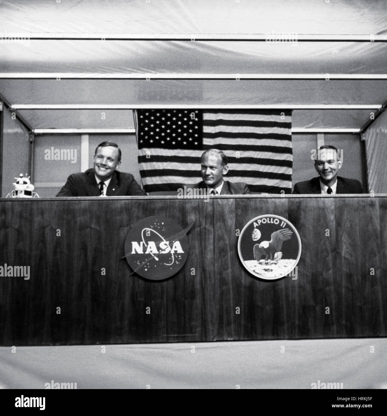 Apollo 11 Press Conference Stock Photo