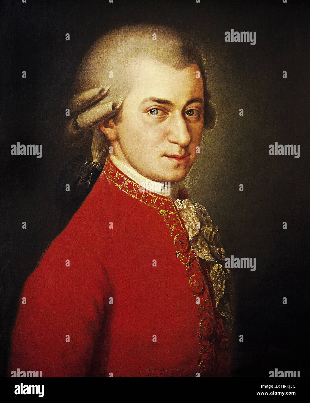 Wolfgang Amadeus Mozart, Austrian Composer Stock Photo