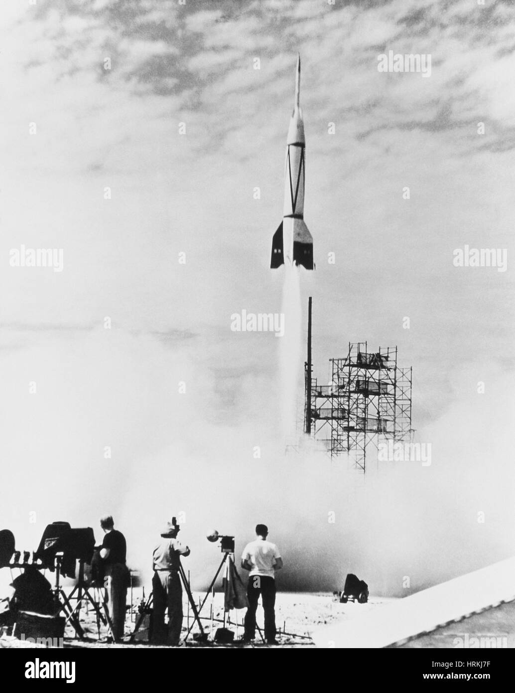 First Cape Canaveral Launch Stock Photo