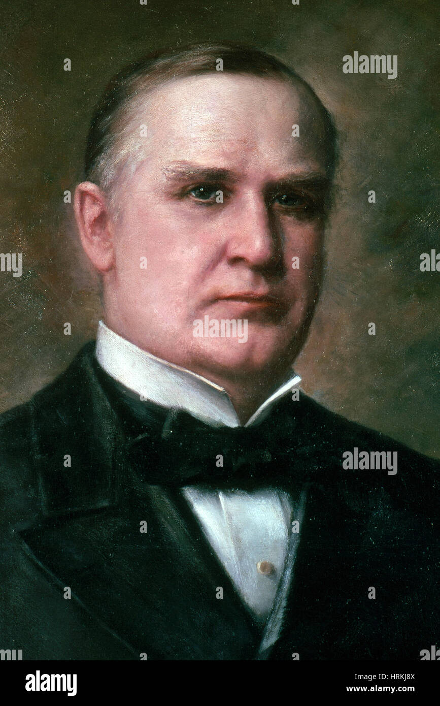 William McKinley, 25th American Presdient Stock Photo