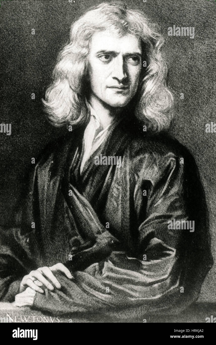 Isaac Newton English Polymath Stock Photo Alamy