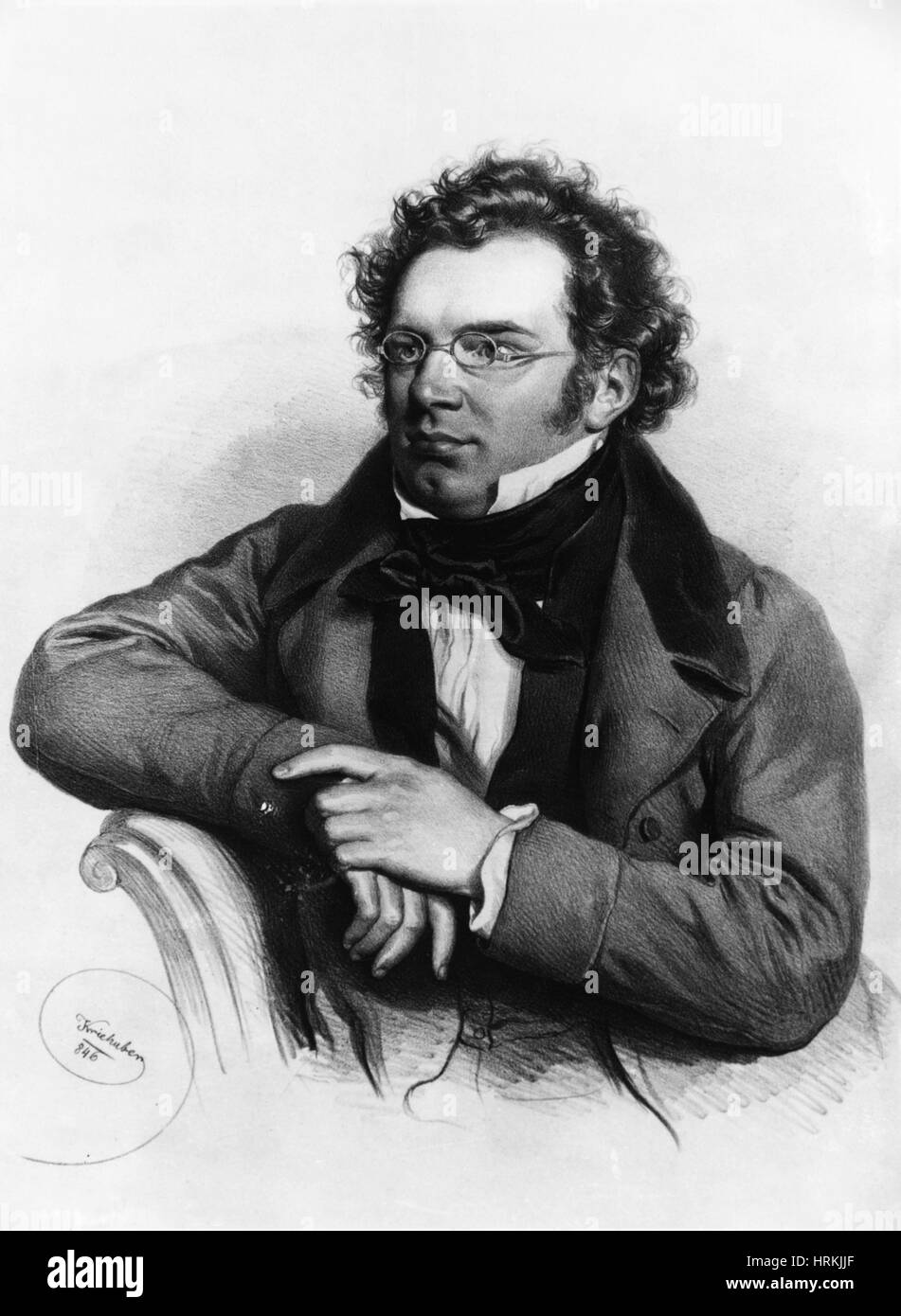 Franz Peter Schubert, Austrian Composer Stock Photo