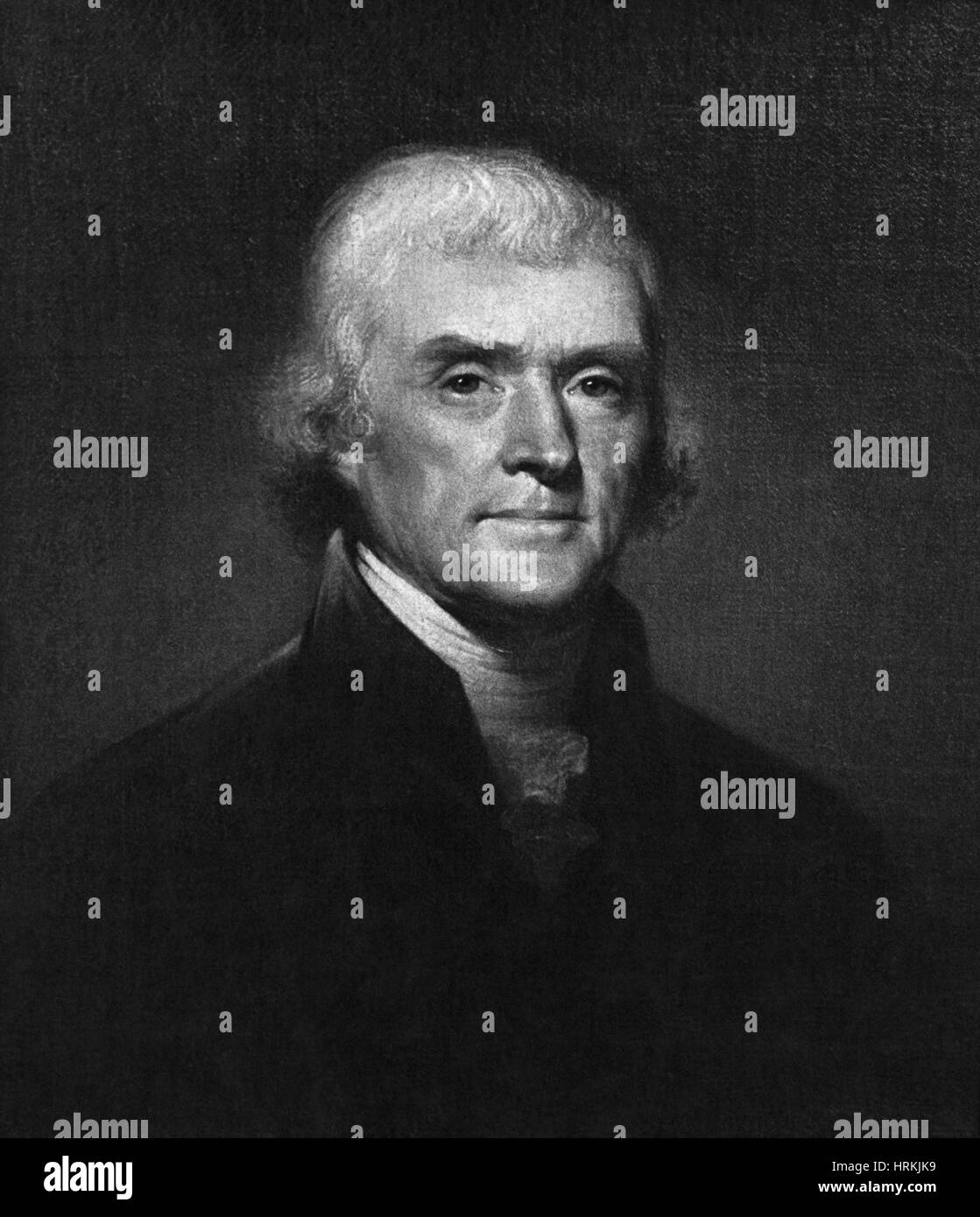 Thomas Jefferson, 3rd U.S. President Stock Photo
