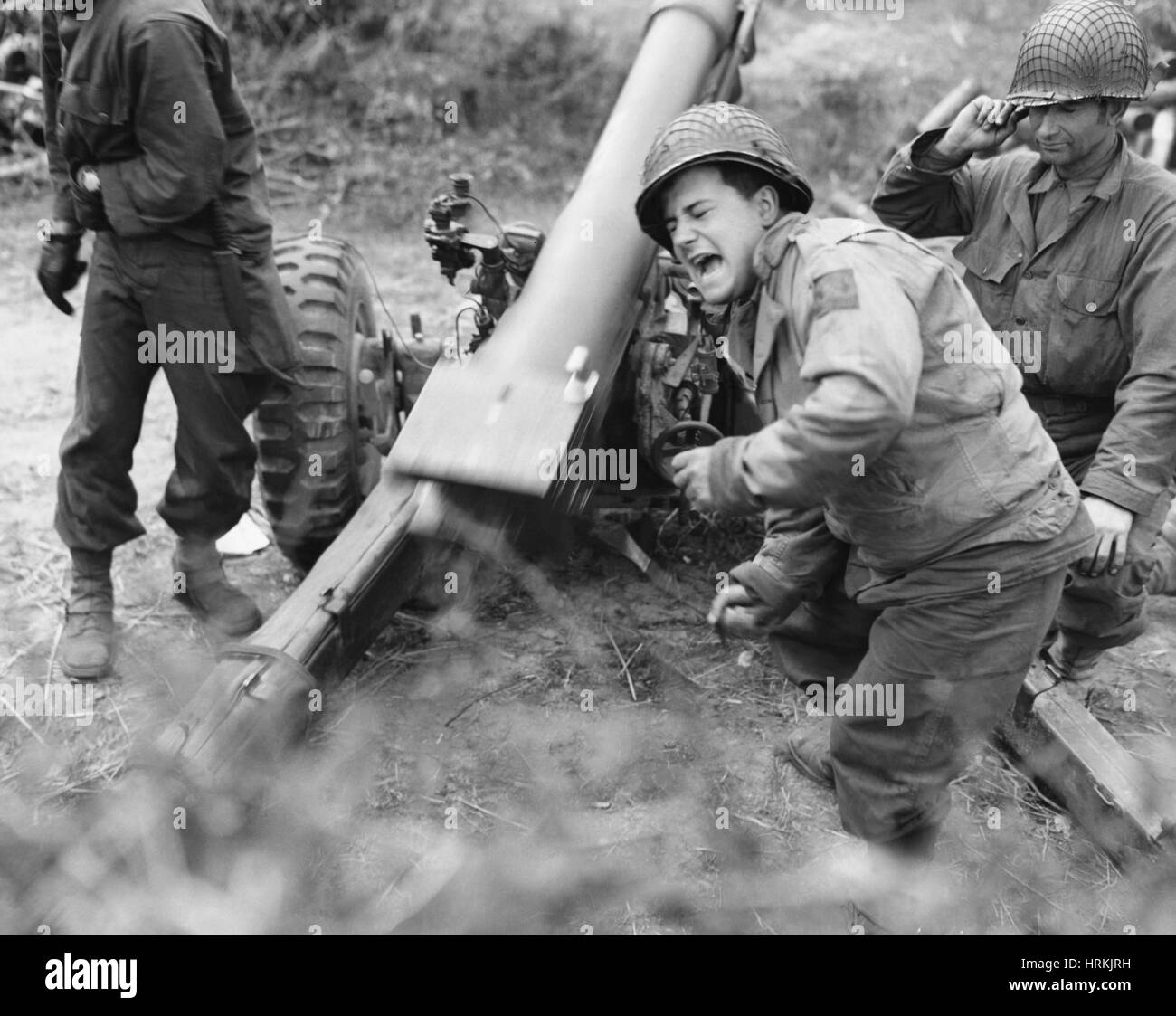 WWII Battle Stock Photo