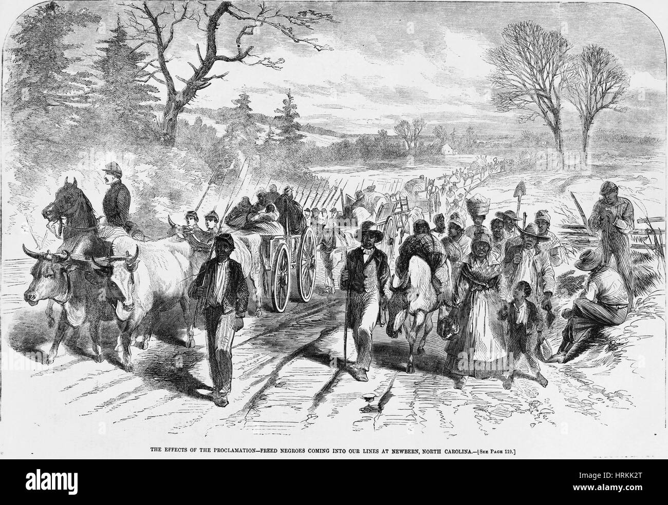 Effects of Emancipation Proclamation Stock Photo
