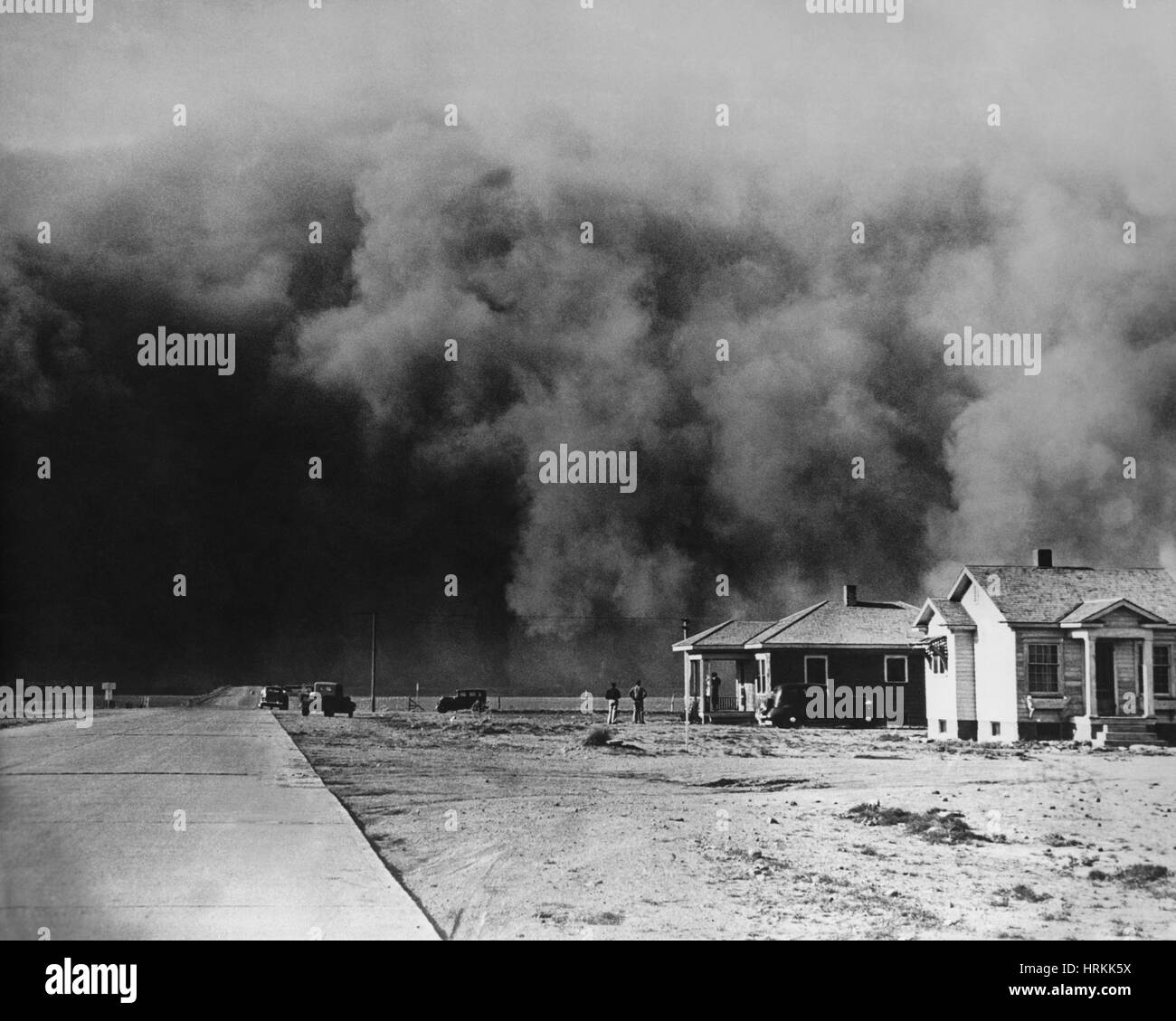 Dust Storm, 1930s Stock Photo