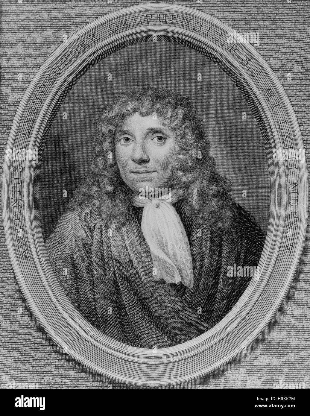 Anton Van Leeuwenhoek, Dutch Microbiologist Stock Photo