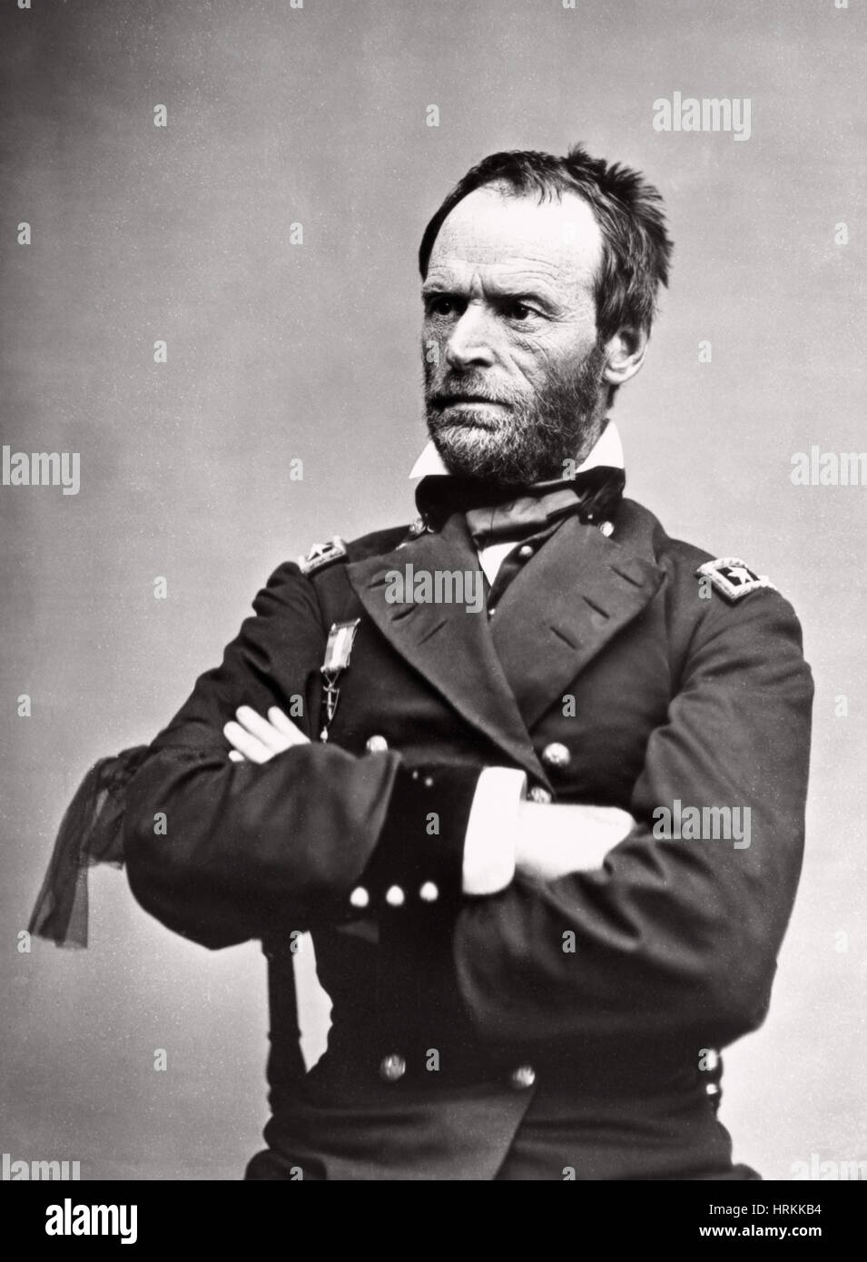 William Tecumseh Sherman, American Union General Stock Photo