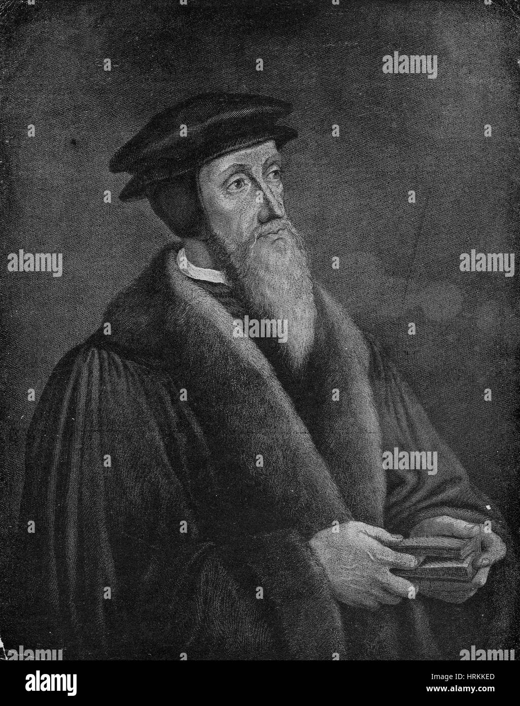John Calvin, French Theologian Stock Photo