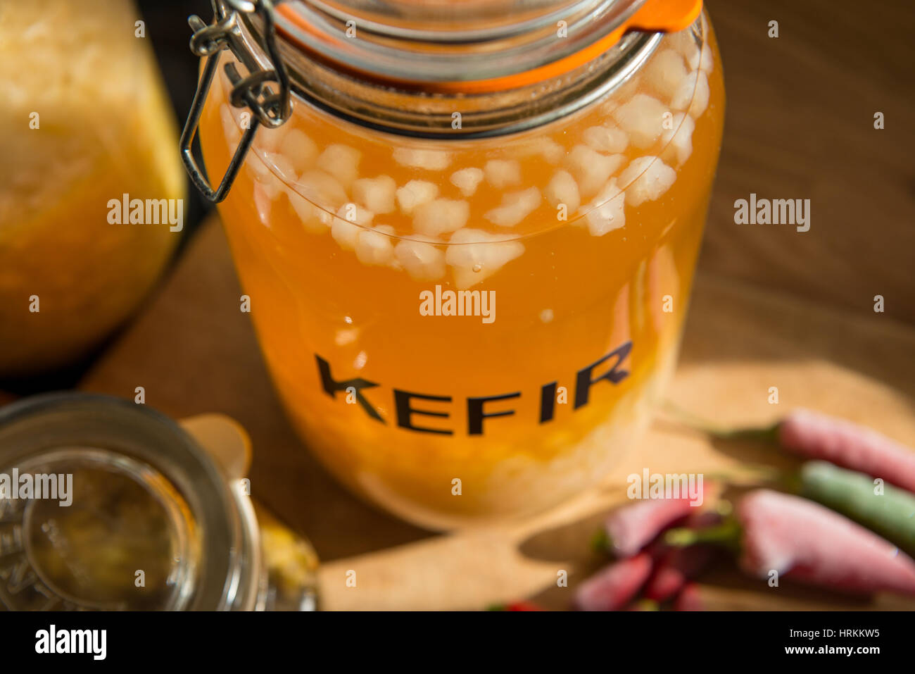 Homemade water kefir Stock Photo Alamy