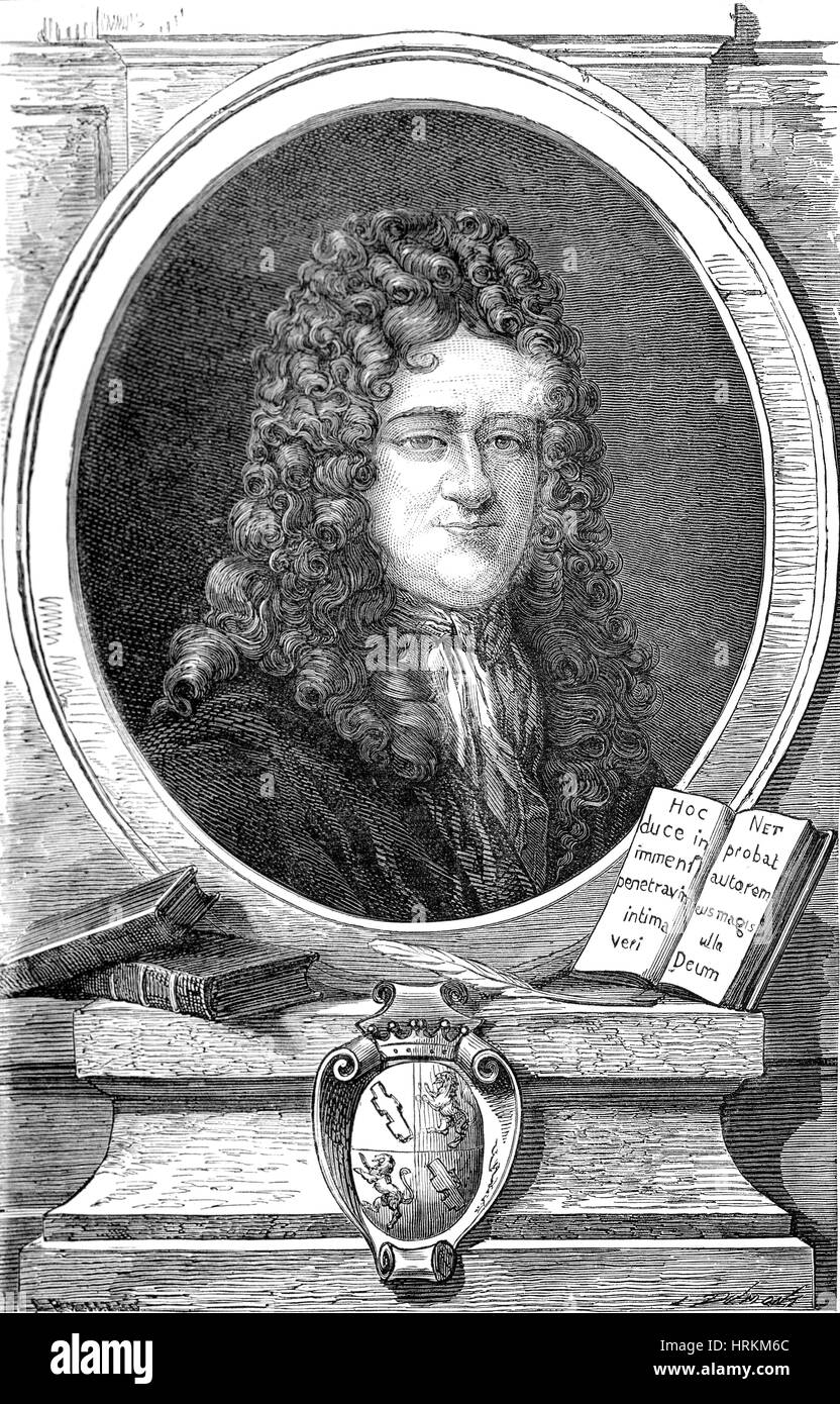 Gottfried Wilhelm Leibniz, German Mathematician Stock Photo