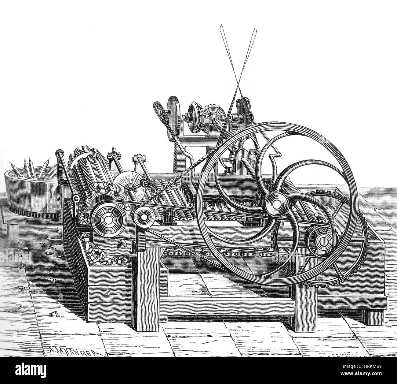 Candle Making Machine, 18th Century Stock Photo Alamy