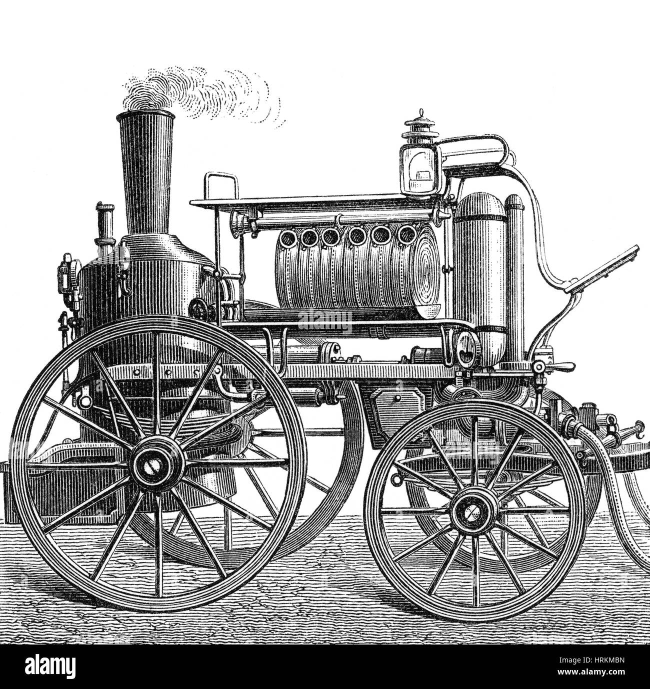 Steam Powered Fire Engine, 19th Century Stock Photo Alamy