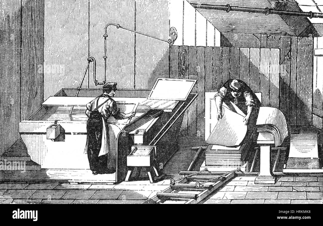 Papermaking Illustration High Resolution Stock Photography and Images