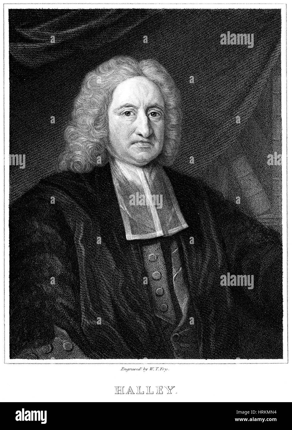 Edmond Halley, English Polymath Stock Photo