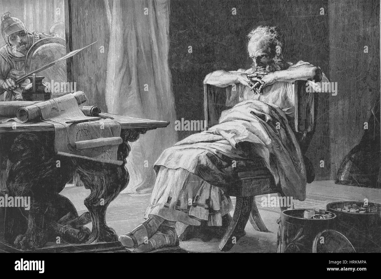 Archimedes, Ancient Greek Polymath Stock Photo Alamy