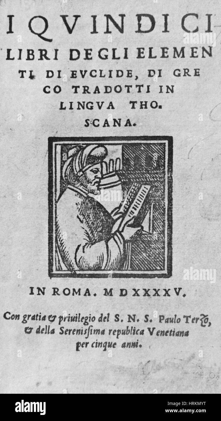 Euclid, Ancient Greek Mathematician Stock Photo