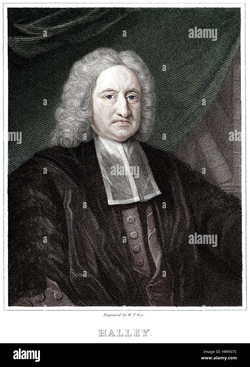 Edmond Halley, English Polymath Stock Photo - Alamy