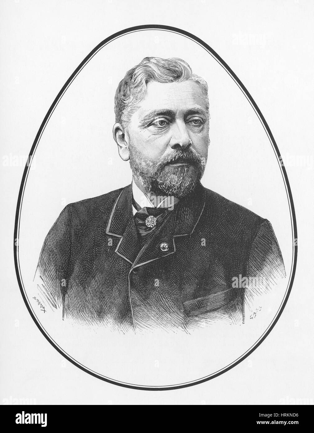 Gustave Eiffel, French Architect Stock Photo