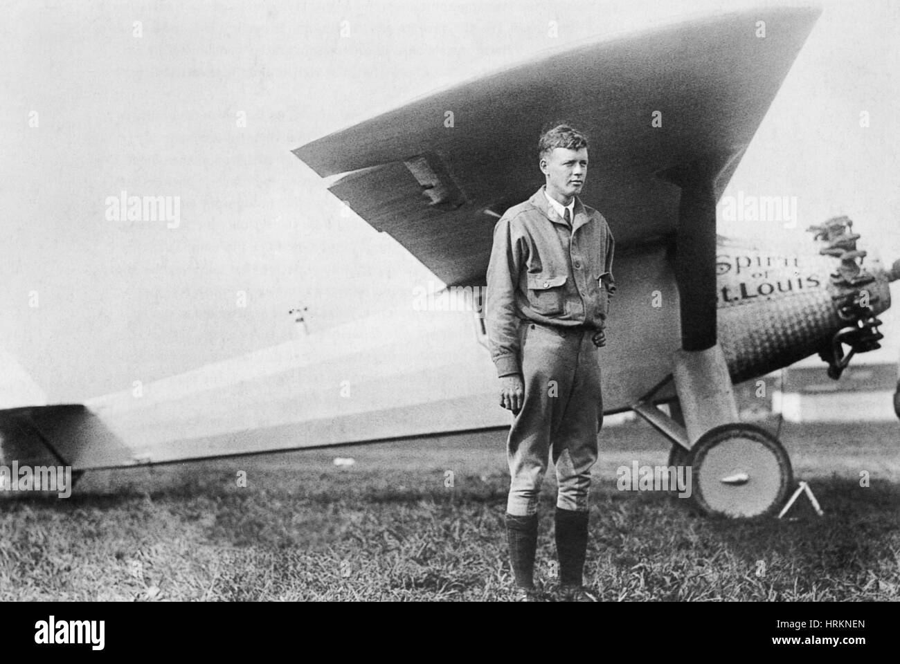 Charles Lindbergh, American Aviator Stock Photo