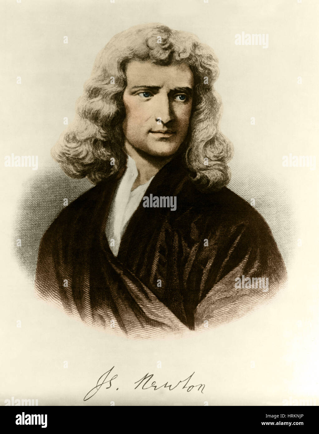 Isaac Newton, English Polymath Stock Photo Alamy