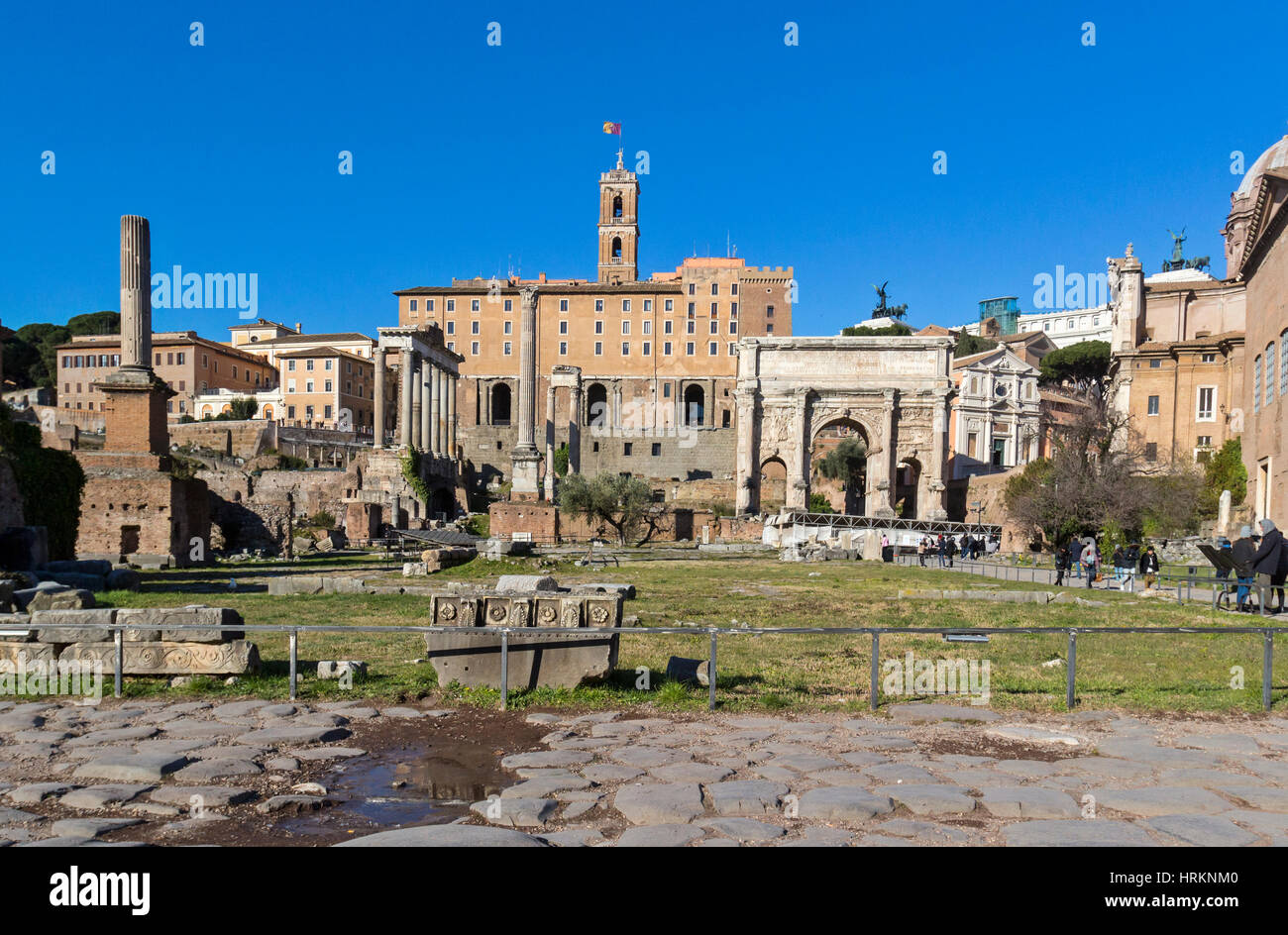 Roman forum aerial hi-res stock photography and images - Alamy