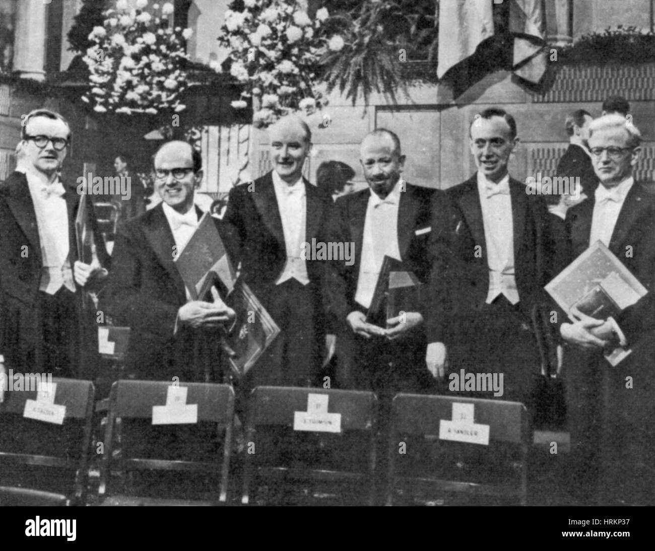 Nobel Prize Winners, 1962 Stock Photo