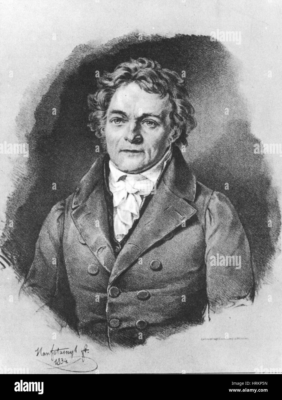 Alois Senefelder, German Inventor Stock Photo